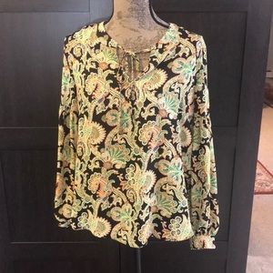 Green Paisley Blouse